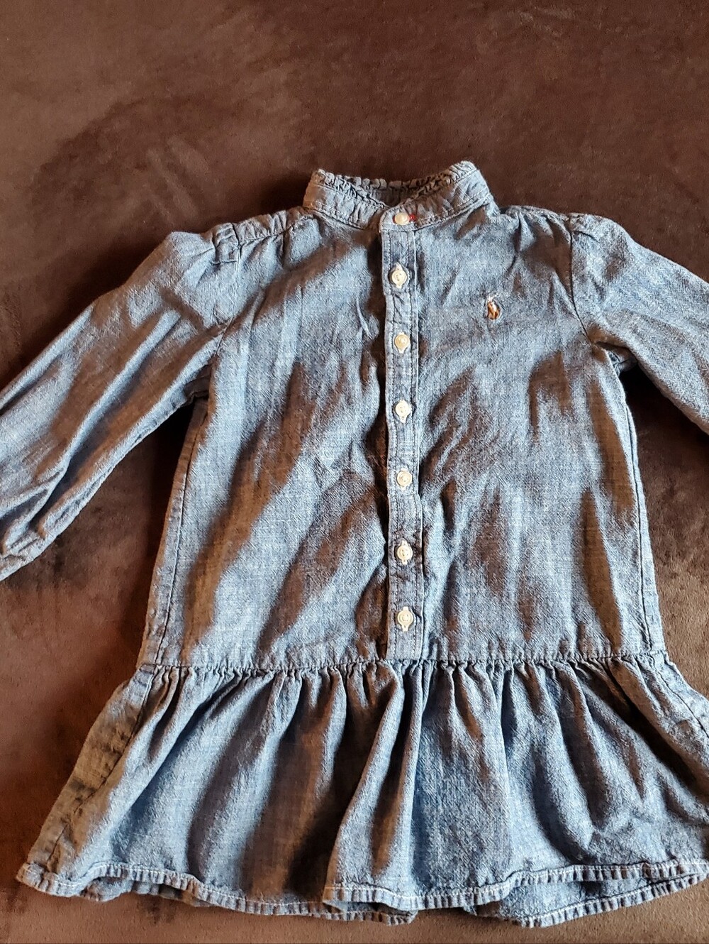 Polo by Ralph Lauren Light Blue Denim Button-Up Dress